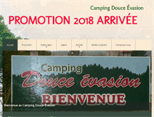 Tablet Screenshot of campingdouceevasion.com